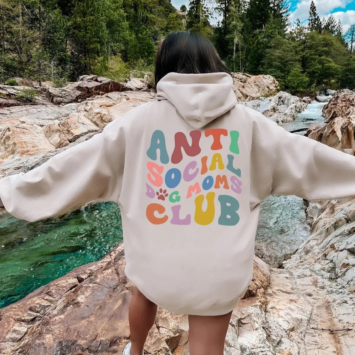 Anti Social Dog Mom Hoodie V2