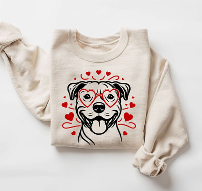 Valentines Day Pitbull Sweater