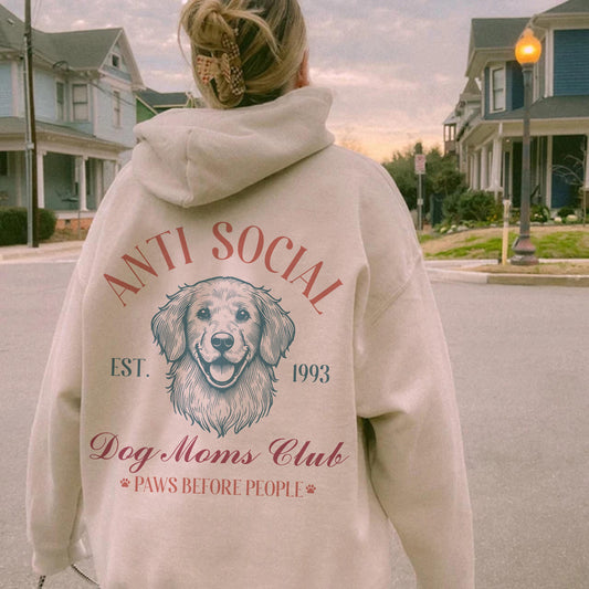 Anti Social Dog Mom Hoodie V3