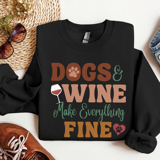 Dogs Wine Sweater